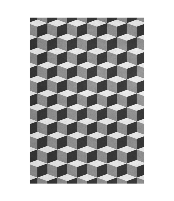 Layered  Layered Illusion Monochrome Rug
