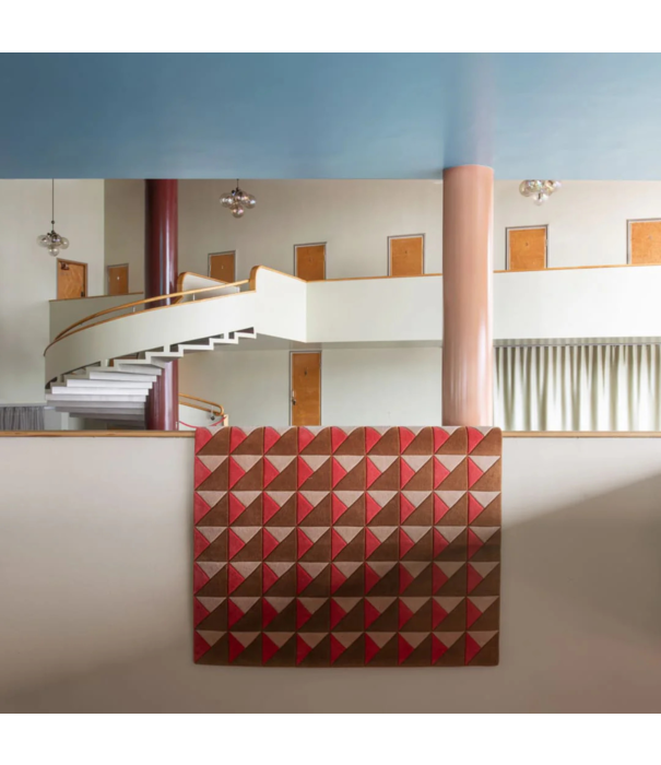 Layered  Layered Illusion Monochrome Rug