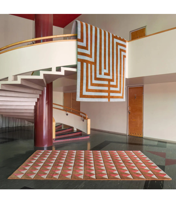 Layered  Layered Illusion Mulberry Sky Rug