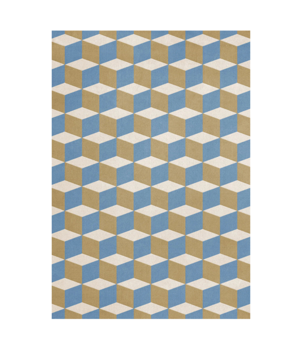 Layered  Layered Illusion Blue Sandstone Vloerkleed