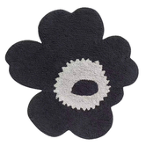 Marimekko Unikko Bath Mat charcoal