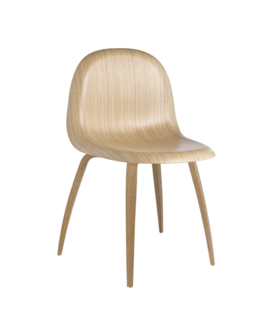Gubi 3D Dining Chair oak, oak wood base