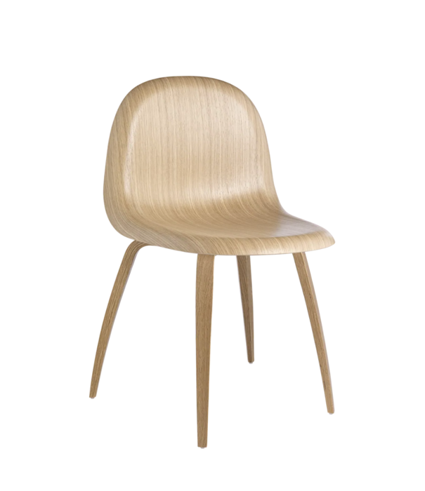 Gubi  Gubi 3D Dining Chair oak, oak wood base