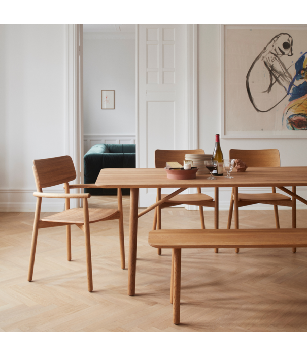 Fritz Hansen  Hven Dining Armchair oak