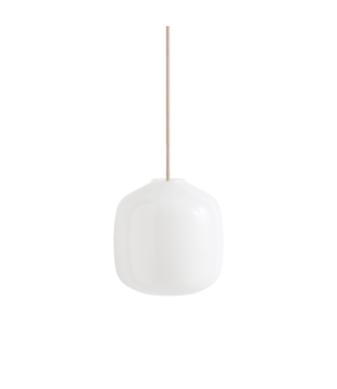 Hay Buoy Glass 200 Pendant, beton grey cord