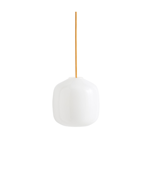 Hay Buoy Glass 200 Pendant, amber yellow cord