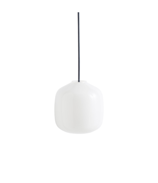 Hay Buoy Glass 200 Pendant, anthracite blue cord