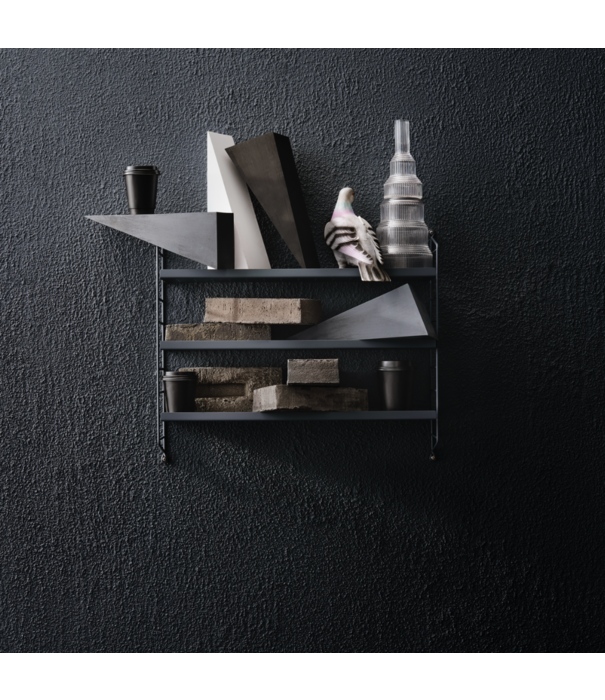 String  Furniture String Pocket Cabinet dark grey