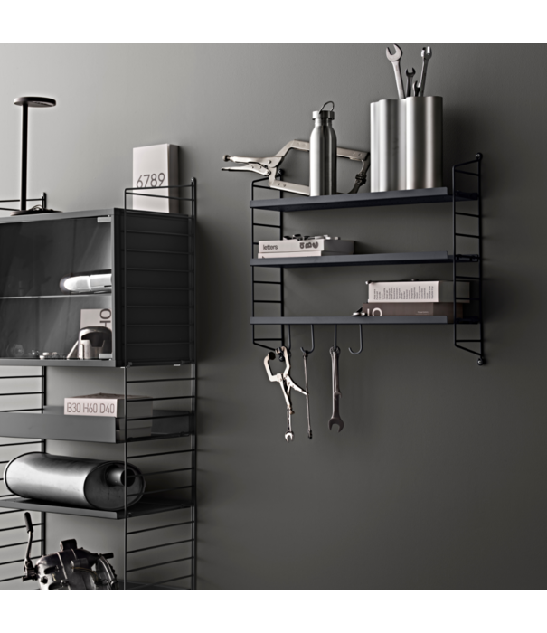 String  String Pocket Wandkast Metal sergelgrå blauw-grijs