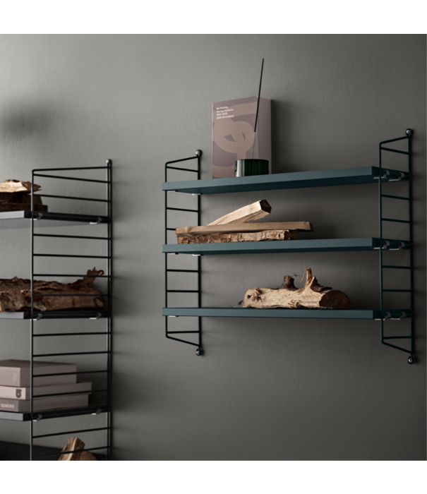 String  String Pocket Cabinet Metal sergelgrå blue-gray