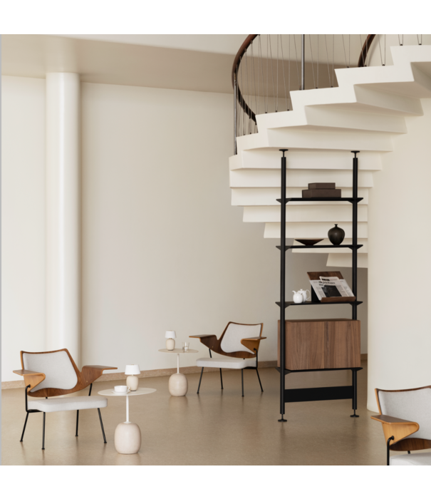 String  Furniture Pira G2 F C B white, floor/ceiling mounted
