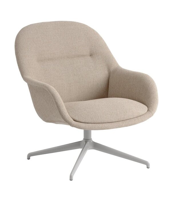 Muuto  Muuto Fiber Lounge Armchair Ecriture 240, swivel grey