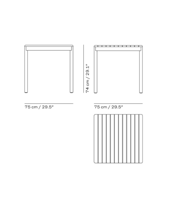 Fritz Hansen Fritz Hansen /Skagerak Pelagus Tuintafel teak, light ivory