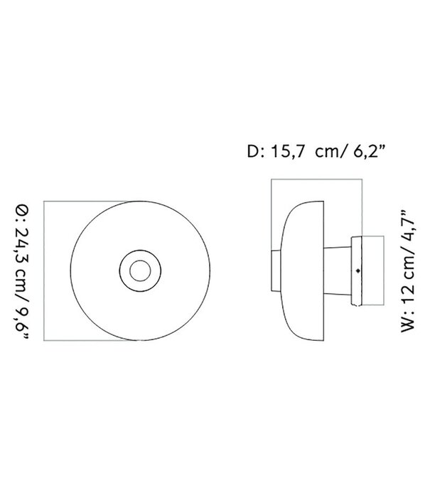 Audo Audo Reverse LED Wall Lamp