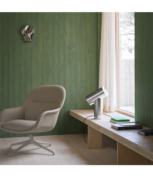 Muuto  Muuto Fiber Lounge Armchair Ecriture 240, swivel grey