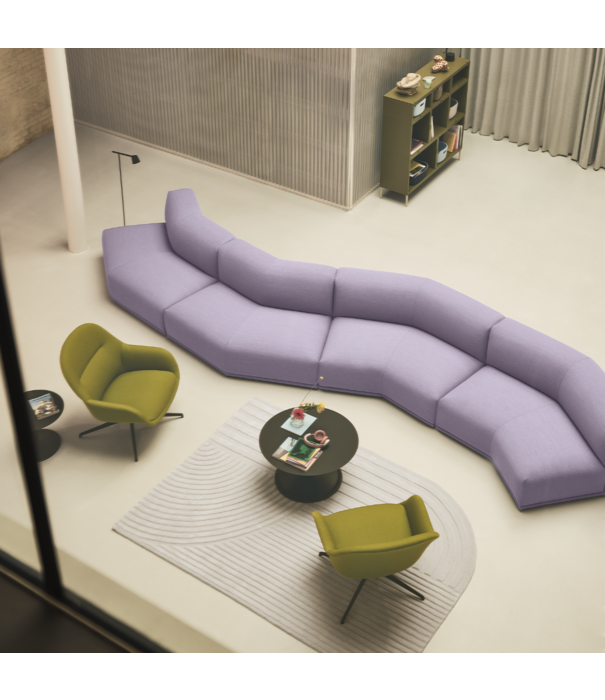 Muuto  Muuto Fiber Lounge Armchair Ecriture 240, swivel grey