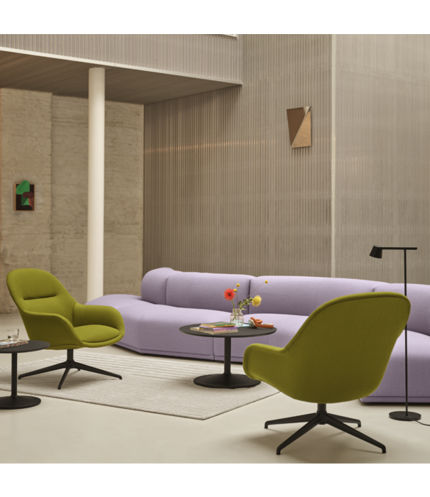 Muuto  Muuto Fiber Lounge Armchair Ecriture 240, swivel grey