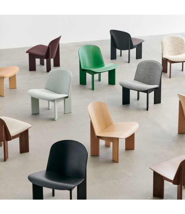 Hay  Hay Chisel Lounge Stoel walnoot, voorkant Volume