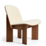 Hay Chisel Lounge Stoel walnoot, voorkant Volume