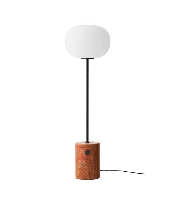 Audo JWDA Floor Lamp travertine, bronzed brass