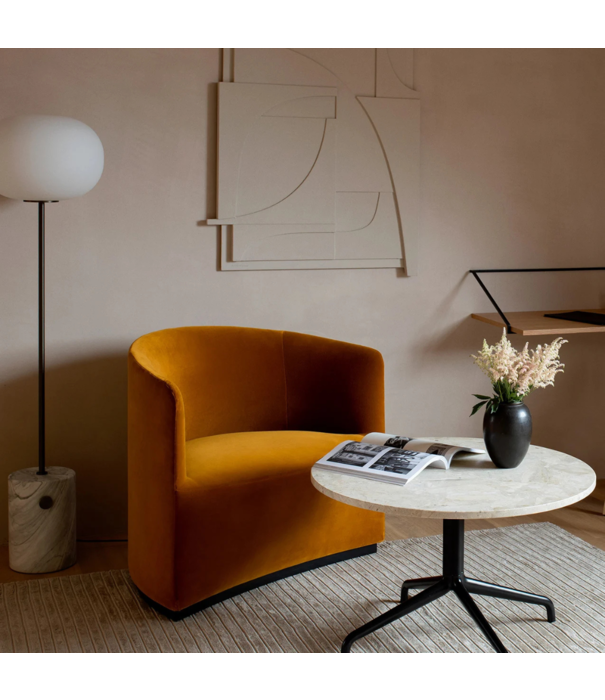 Audo Audo JWDA Vloerlamp travertijn, gebronsd messing