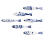 Royal Delft Blue Herring set 6 haringen