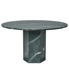 Gubi Epic Outdoor Dining Table Round  botanic green quartzite Ø130