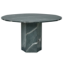 Gubi Epic Outdoor Dining Table Round, botanic green quartzite