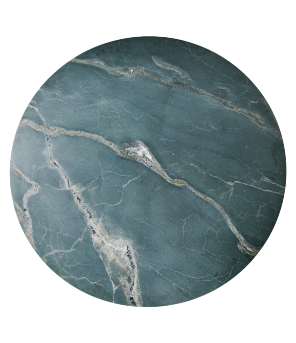 Gubi  Epic Outdoor Dining Table Round, botanic green quartzite