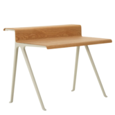 Vitra Courier Bureau licht eiken, chalk onderstel