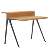 Vitra Courier Bureau licht eiken, diepzwart onderstel