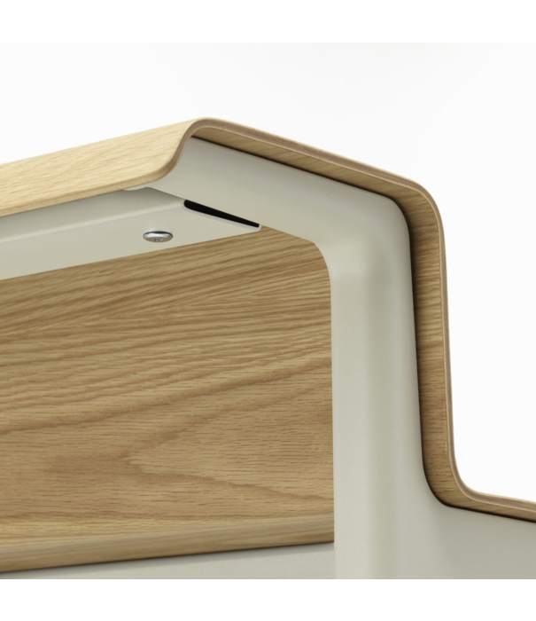 Vitra  Vitra Courier Desk light oak, chalk base