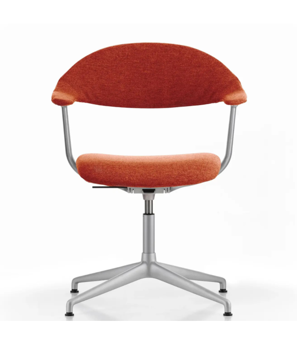 Vitra  Vitra Mynt Bureaustoel gestoffeerd, 4-ster voet aluminium op gliders