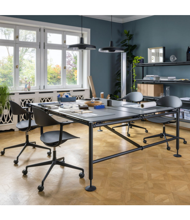 Vitra  Vitra Mynt Bureaustoel gestoffeerd, vierster voet op gliders