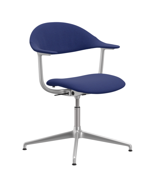 Vitra  Vitra Mynt Bureaustoel gestoffeerd, 4-ster voet aluminium op gliders