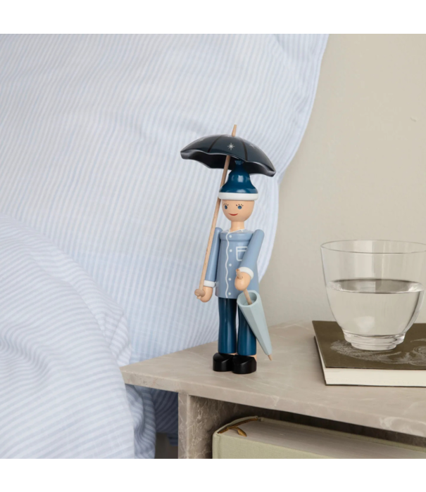 Kay Bojesen  Sandman met paraplu, blauw beuken