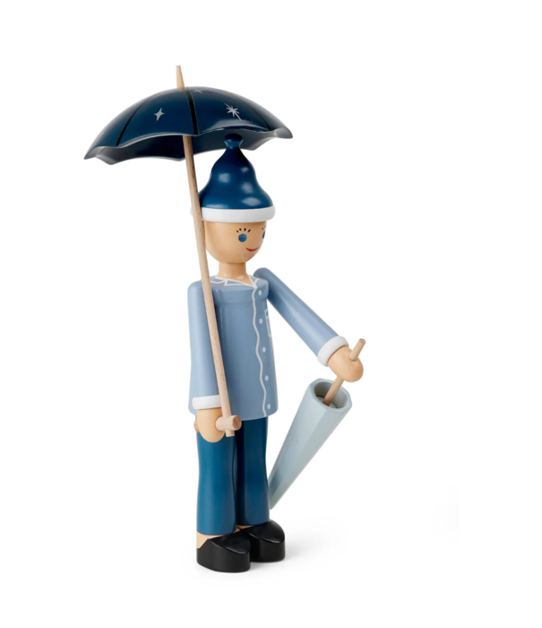 Kay Bojesen  Sandman met paraplu, blauw beuken