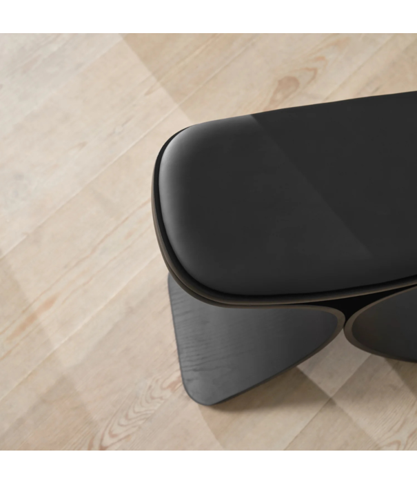 Gejst Gejst Luno Stool - Black Oak/Leather