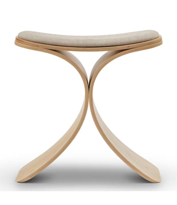 Gejst Gejst Luno Stool dark oak, beige seat