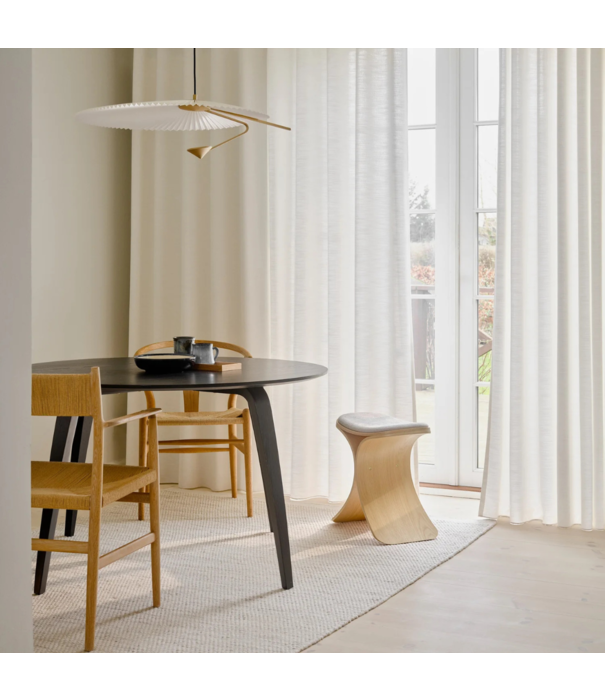 Gejst  Luno Stool oak, beige textile