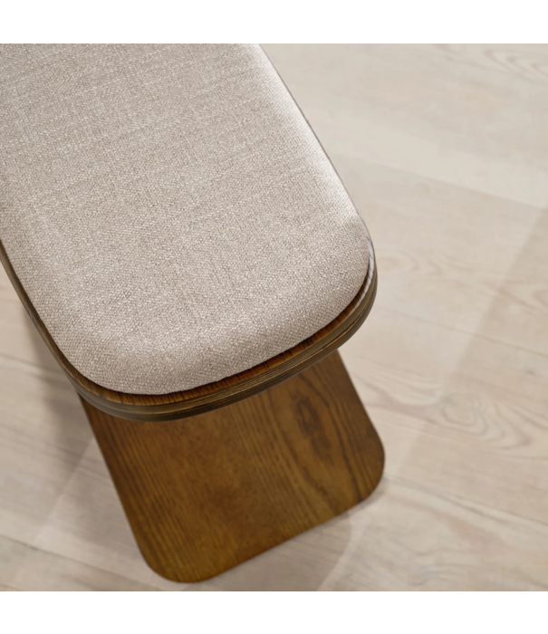Gejst Luno Stool dark oak, beige seat