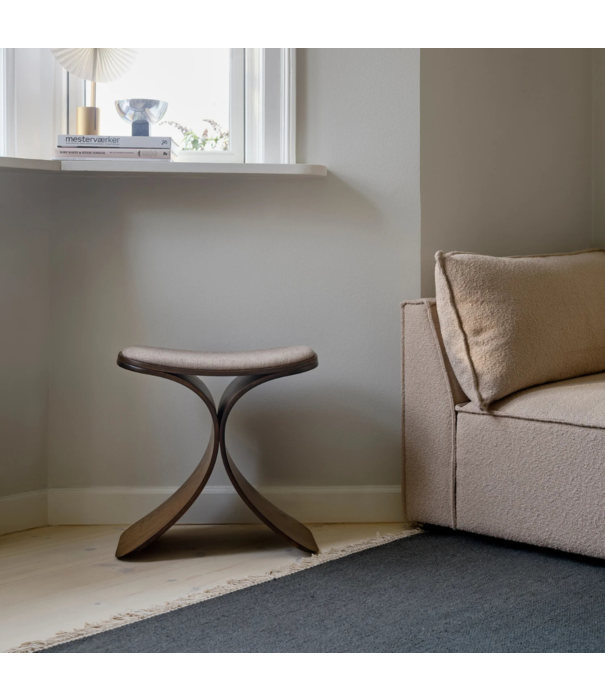 Gejst  Luno Kruk donker eiken,  beige zitting