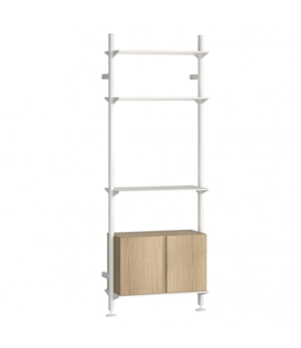 Pira G2  Wandkast combinatie, wit profielen