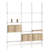 Pira G2 F C B white, floor/ceiling mounted