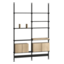 String - Pira G2 Shelf zwart, vloer/plafond gemonteerd