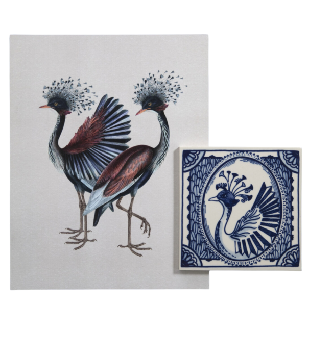 Royal Delft  Royal Delft Tile Extinct Animals, Dodo Pavone