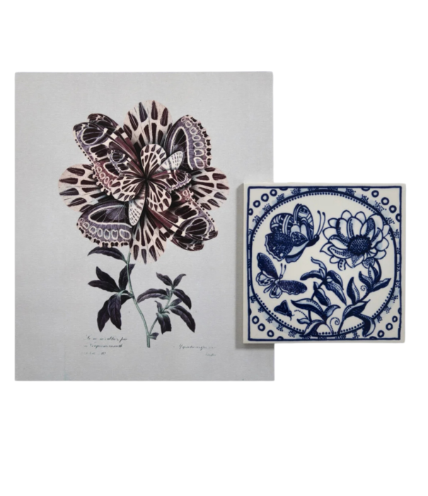 Royal Delft  Royal Delft Tile Extinct Animals, Armoured Boar