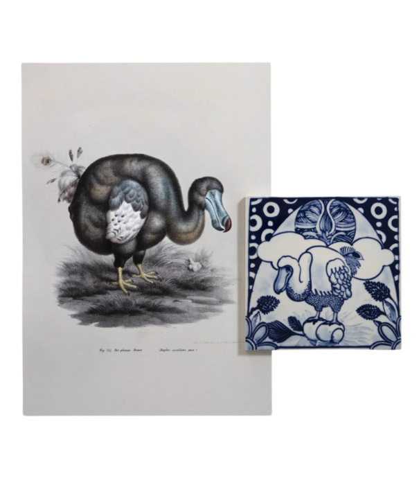 Royal Delft  Royal Delft Tile Extinct Animals, Golden Tiger