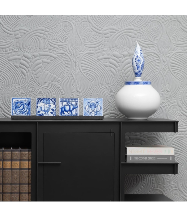 Royal Delft  Royal Delft Tile Extinct Animals, Mimic Moth