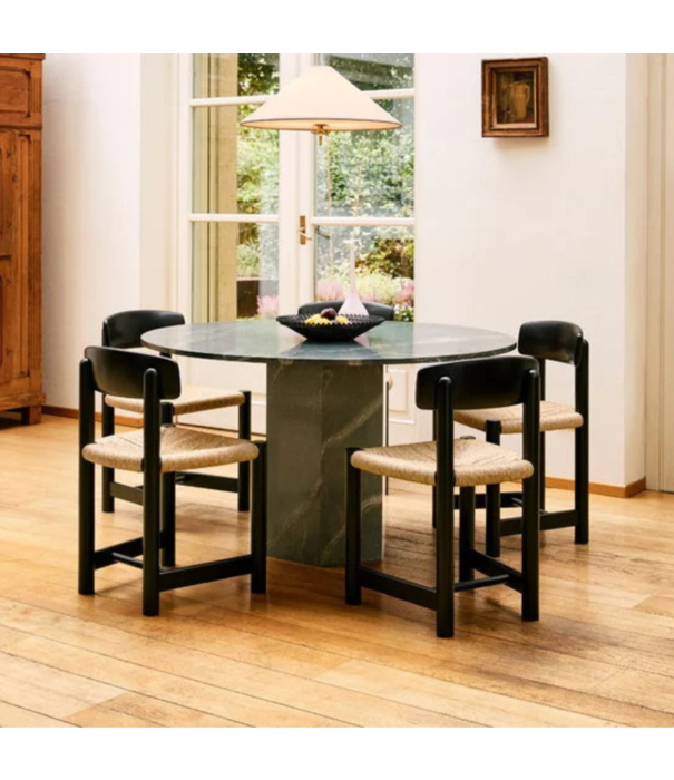 Gubi  Gubi Epic Outdoor Dining Table Round, botanic green quartzite